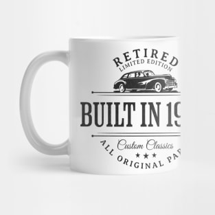 1940 Retired Parts Retirement Birthday Mug